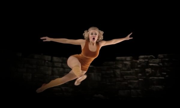 Athletic Leap in Orange