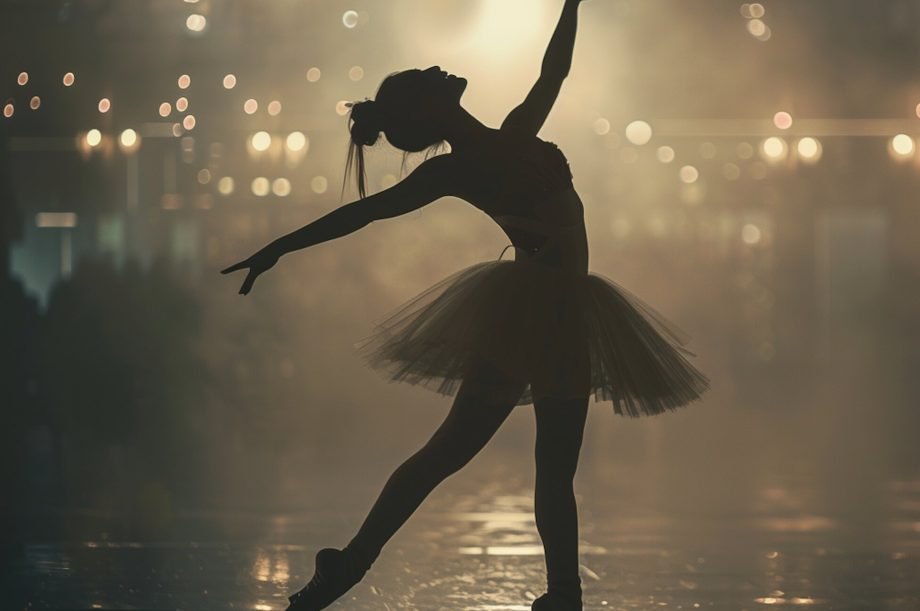 Ballerina in Mid-Performance